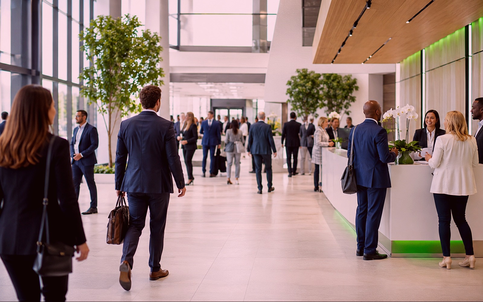 Professional meeting and convention venue visual