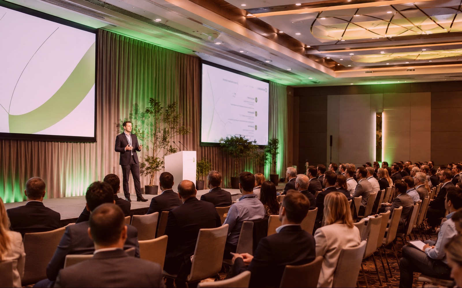 Professional meeting and convention venue visual